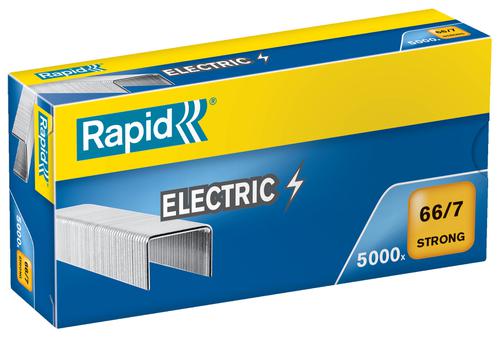 Rapid Electric Strong Staples 66 7 7mm Box 5000 24867900 Pack 5 Fusion Office