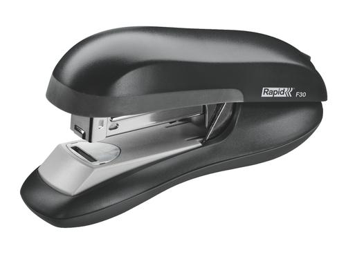 Rapid F30 Fashion Flat Clinch Stapler Black 30 Sheets 23256500 Fusion Office