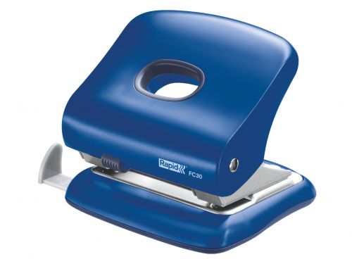 Rapid Fc30 Fashion Strong 2 Hole Punch Aqua Blue 30 Sheets 23639402 Fusion Office