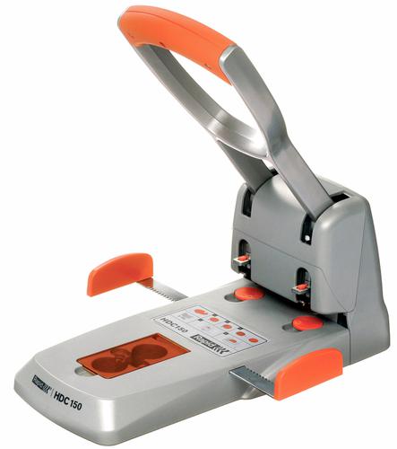 Rapid Hdc150 Heavy Duty 2 Hole Punch Silver 150 Sheets 23000600 Fusion Office