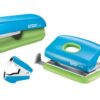 Rapid Mini F5 Stapler And Punch Set Blue Green 5000370 Fusion Office