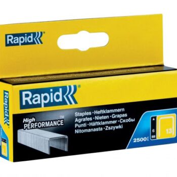 Rapid No13 Finewire Staples 6mm Box 2500 11830725 Pack 10 Fusion Office