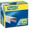 Rapid No16 Standard Staples 24 6 Box 5000 24859800 Pack 10 Fusion Office
