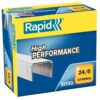 Rapid No16 Strong Staples 24 6 6mm Box 5000 24859900 Fusion Office