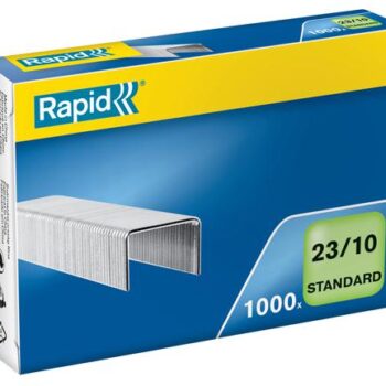 Rapid No23 Standard Staples 23 10 10mm Box 1000 24869300 Pack 10 Fusion Office