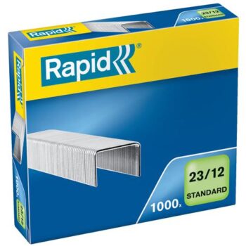 Rapid No23 Standard Staples 23 12 12mm Box 1000 24869400 Pack 10 Fusion Office