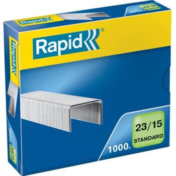 Rapid No23 Standard Staples 23 15 15mm Box 1000 24869600 Pack 10 Fusion Office