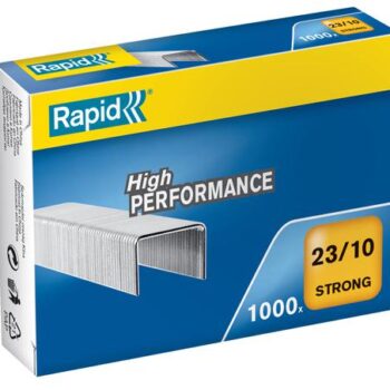 Rapid No23 Strong Staples 23 10 10mm Box 1000 24869900 Pack 5 Fusion Office