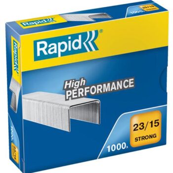 Rapid No23 Strong Staples 23 15 15mm Box 1000 24870200 Pack 5 Fusion Office