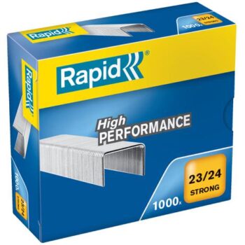 Rapid No23 Strong Staples 23 24 24mm Box 1000 24870500 Pack 5 Fusion Office