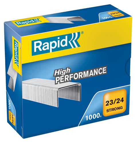 Rapid No23 Strong Staples 23 24 24mm Box 1000 24870500 Pack 5 Fusion Office