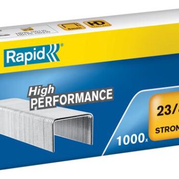 Rapid No23 Strong Staples 23 8 8mm Box 1000 24869800 Pack 5 Fusion Office