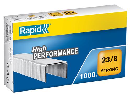 Rapid No23 Strong Staples 23 8 8mm Box 1000 24869800 Pack 5 Fusion Office
