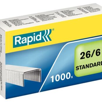 Rapid No56 Standard Staples 26 6 6mm Box 1000 24861300 Fusion Office