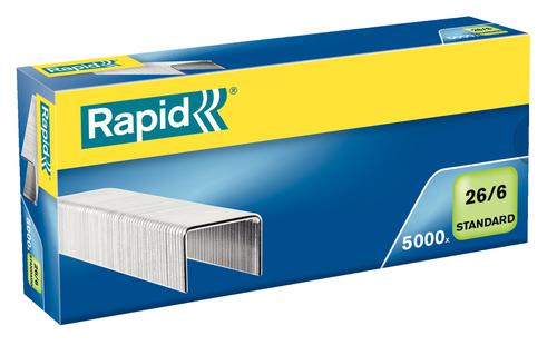Rapid No56 Standard Staples 6mm 26 6 Box 5000 24861800 Fusion Office