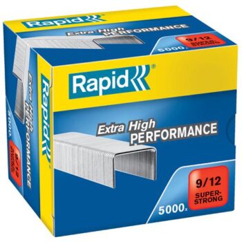 Rapid No9 Super Strong Staples 9 12 12mm Box 5000 24871400 Fusion Office