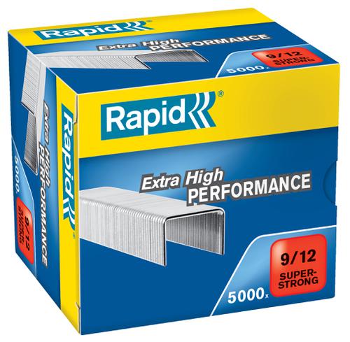 Rapid No9 Super Strong Staples 9 12 12mm Box 5000 24871400 Fusion Office