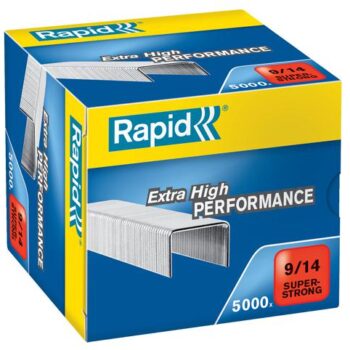Rapid No9 Super Strong Staples 9 14 14mm Box 5000 24871500 Fusion Office