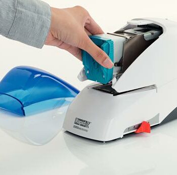 Rapid R5050e Supreme Electric Stapler Blue Top 20993210 Fusion Office