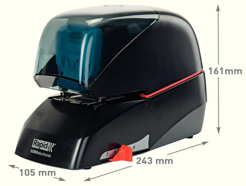 Rapid R5080e Supreme Electric Stapler Black 20993410 Fusion Office