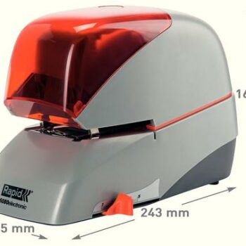 Rapid R5080e Supreme Electric Stapler Silver Orange 20993411 Fusion Office