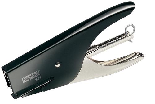 Rapid S51 Retro Stapling Pliers Black 15 Sheets 10538705 Fusion Office