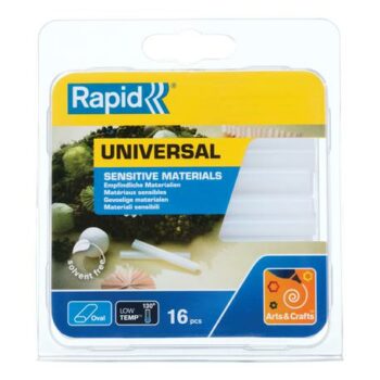Rapid Universal Oval Low Temp Glue Sticks 40107349 Pack 14 Fusion Office