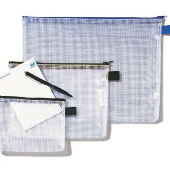 Rexel A5 Mesh Bags With Black Zip 1300257 Pack 10 Fusion Office