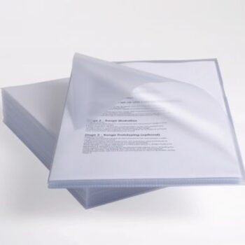 Rexel Anti Slip Cut Flush Folders A4 Clear 2102211 Pack 25 Fusion Office