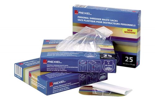 Rexel As100 Waste Sacks 40 Litres 40060 Pack 100 Fusion Office