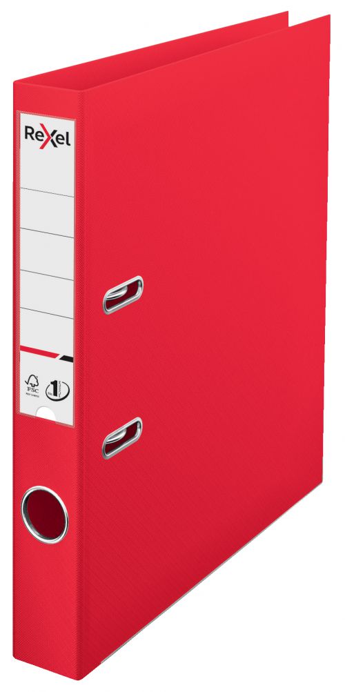 Rexel Choices Lever Arch Files Red 50mm A4 2115508 Pack 10 Fusion Office