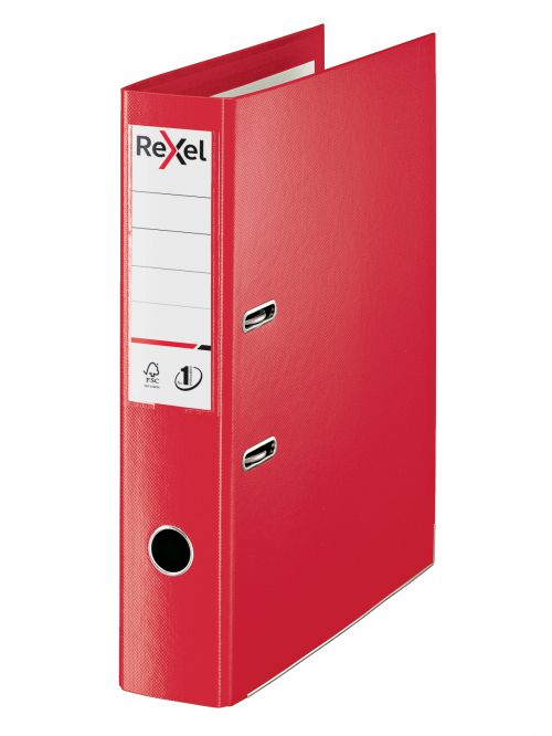 Rexel Choices Lever Arch Files Red Foolscap 2115513 Pack 10 Fusion Office