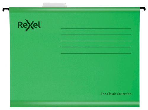 Rexel Classic A4 Suspension Files Green 2115586 Pack 25 Fusion Office