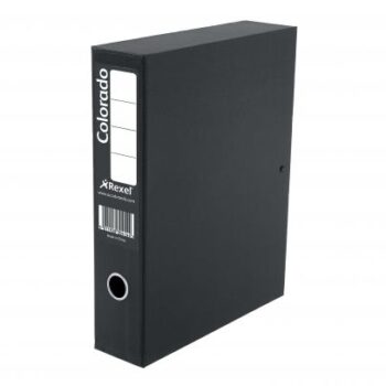 Rexel Colorado Foolscap Box Files Black Pack 5 30415east Fusion Office