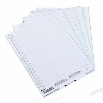 Rexel Crystalfile Classic Card Inserts White 3000039 Pack 50 Fusion Office