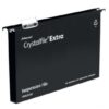 Rexel Crystalfile Extra Foolscap Suspension Files 30mm Black 3000081 Pack 25 Fusion Office