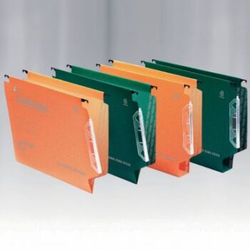 Rexel Crystalfile Lateral 300 Files 30mm Orange 3000110 Pack 25 Fusion Office