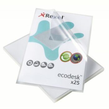 Rexel Ecodesk Cut Flush Folders A4 Clear 2102243 Pack 25 Fusion Office