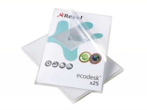 Rexel Ecodesk Cut Flush Folders A4 Clear 2102243 Pack 25 Fusion Office