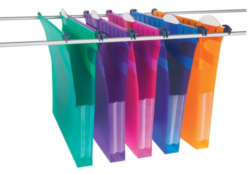 Rexel Multifile Extra Secura Suspension Files A4 30mm Assorted 2102573 Pack 10 Fusion Office