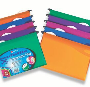Rexel Multifile Extra Suspension Files A4 Assorted 2101564 Pack 10 Fusion Office