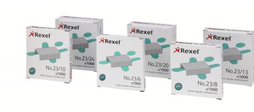 Rexel No23 6 Heavy Duty Staples 6mm Box 1000 2101211 Pack 20 Fusion Office