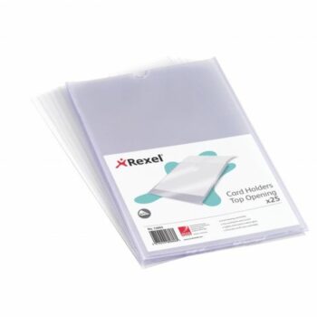 Rexel Nyrex Card Holders A5 Top Opening Clear 12060 Pack 25 Fusion Office