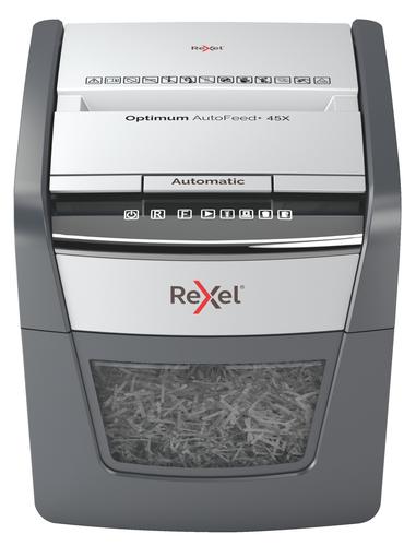 Rexel Optimum Autofeed 45x Cross Cut P4 Shredder 2020045x Fusion Office