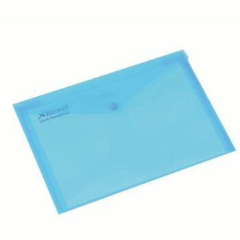 Rexel Popper Wallets A4 Blue 16129bu Pack 5 Fusion Office