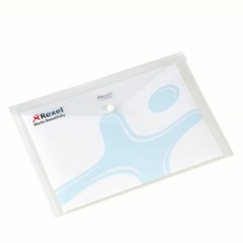 Rexel Popper Wallets A4 White 16129wh Pack 5 Fusion Office
