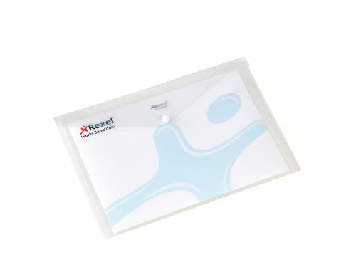 Rexel Popper Wallets A4 White 16129wh Pack 5 Fusion Office