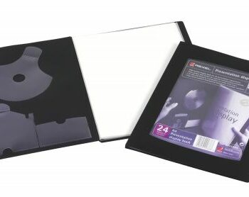 Rexel Presentation Display Book A4 24pocket Black 17430bk Fusion Office
