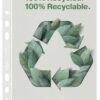 Rexel Recycled A5 Punched Pockets Clear 2115703 Pack 50 Fusion Office
