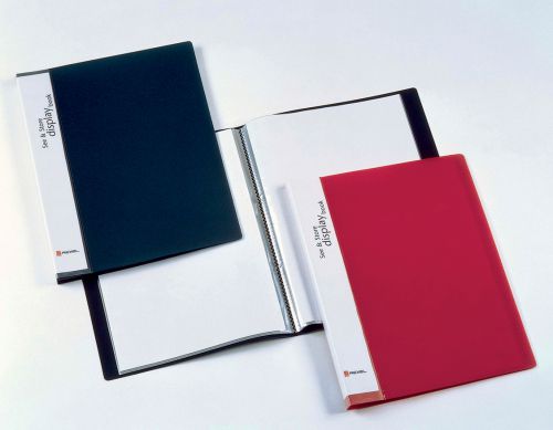 Rexel Seestore Display Book 60pockets Black 10565bk Fusion Office